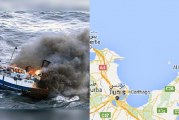 الهوارية : احتراق وغرق مركب صيد وفقدان 5 بحارة كانوا على متنه