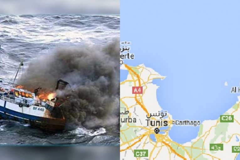 الهوارية : احتراق وغرق مركب صيد وفقدان 5 بحارة كانوا على متنه