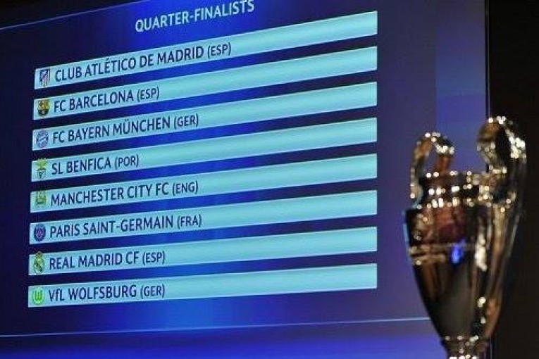 نتائج قرعة الدور ربع النهائي لدوري أبطال أوروبا