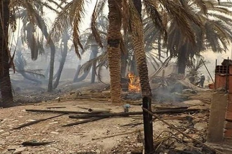 قابس:حريق يأتي على 5 هكتارات من غابات بوعطوش