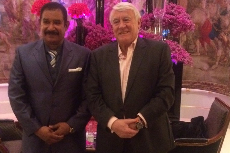 لقاء العجرودي  مع الوزير الفرنسي السابق ” كلود قوسقان”