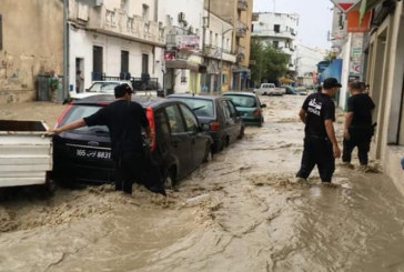 وحدات النجدة ببنزرت تجلي 6 عائلات وتزيح 48 سيارة من الطريق العام