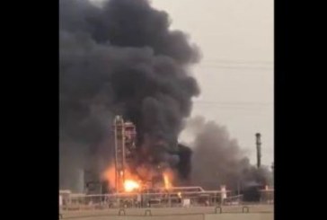 السعودية: حريق هائل يخلف قتيل ومصابين (فيديو)