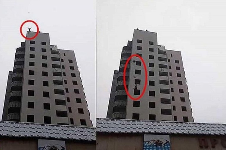 فشل في فتح المظلة.. وفاة طفل أمام أعين والدته (فيديو)