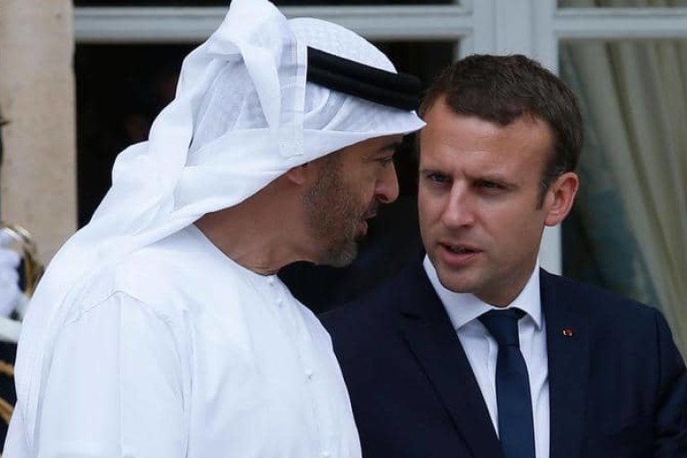 الشيخ محمد بن زايد يتفق مع ماكرون على ضرورة دعم “إعلان القاهرة” ‏بشأن ليبيا