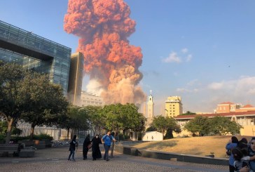انفجار ضخم يهز العاصمة اللبنانية بيروت وسقوط قتلى وجرحى