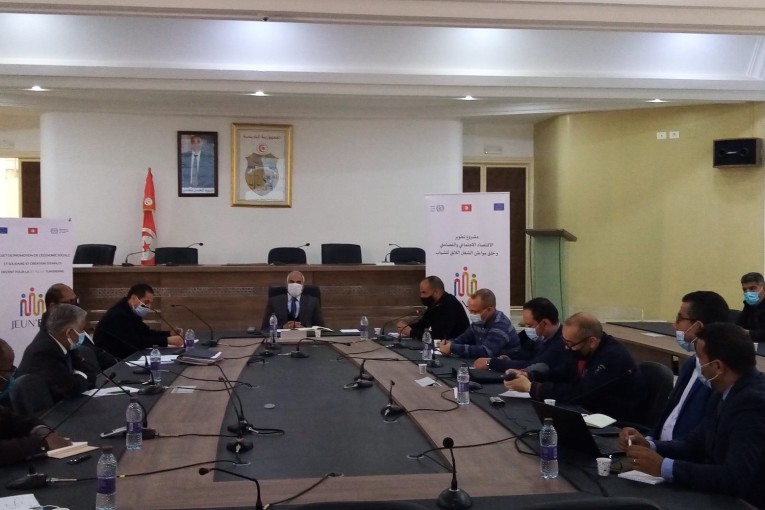 قابس: تركيز لجنة القيادة الجهوية لمشروع تطوير الاقتصاد الاجتماعي والتضامني وخلق فرص عمل لائق للشباب