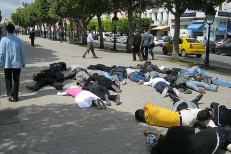 وسط العاصمة: “فلسطين في قلب شارع بورقيبة”