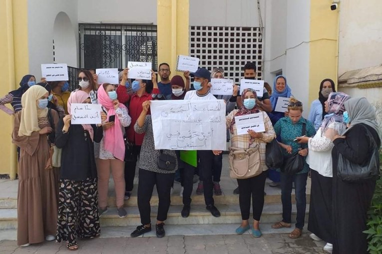 القصرين : مساعدو الصحة العاطلين عن العمل بالجهة يطالبون بحقهم في الانتداب