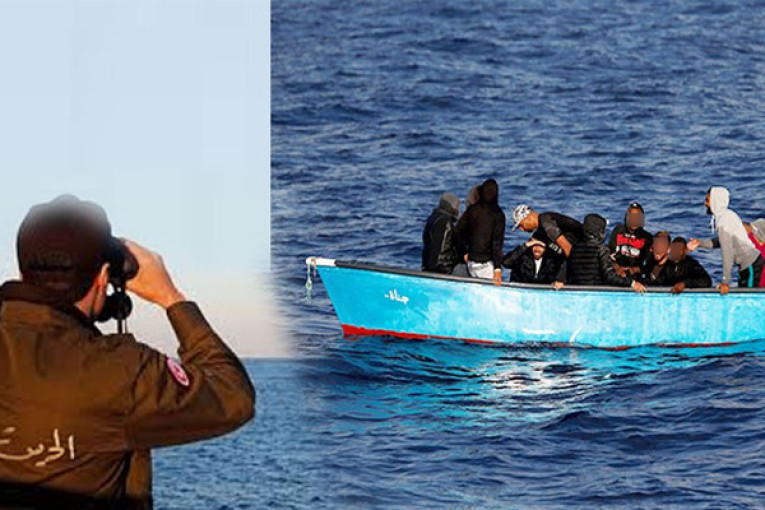 وحدات الحرس تحبط عملية هجرة غير نظامية وتلقي القبض على 18 شخصا