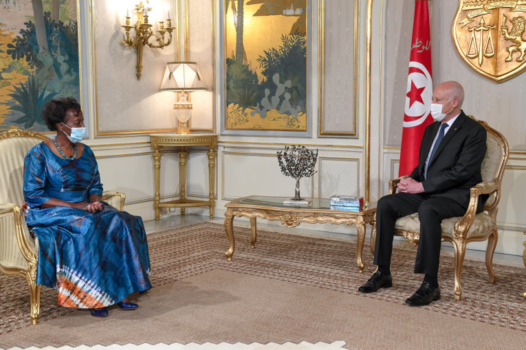 قيس سعيد يؤكد للأمينة العامة للمنظمة الدولية للفرنكوفونية الحرص على نجاح قمة الفرنكفونية المقبلة بجزيرة جربة