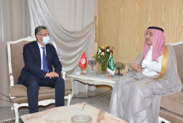 وزير الداخلية يستقبل سفير المملكة العربية السعودية بتونس