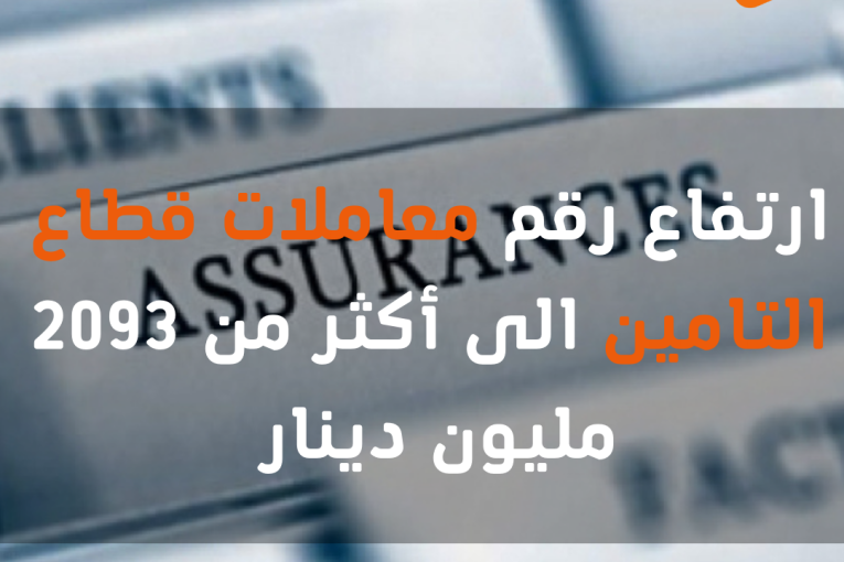 ارتفاع رقم معاملات قطاع التامين الى أكثر من 2093 مليون دينار