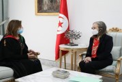 قضايا المرأة التونسية محور لقاء رئيسة الحكومة مع راضية الجربي