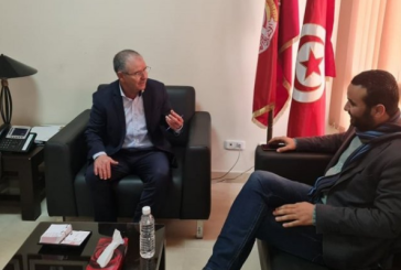 نور الدين الطبوبي يستقبل نقيب الصحفيين