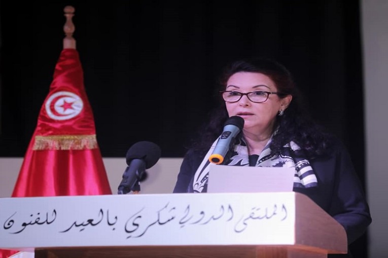 وزيرة الشؤون الثقافية تشرف على فعاليات افتتاح الدورة الخامسة للملتقى الدولي شكري بلعيد للفنون