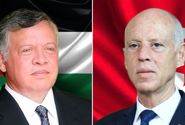 رئيس الجمهورية يطمئن على صحة ملك الأردن