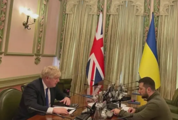 رئيس وزراء بريطانيا يلتقي زيلينسكي في كييف