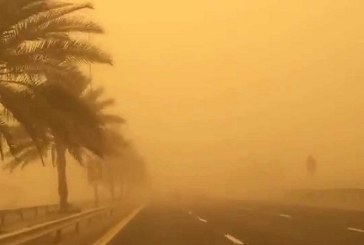 رياح قوية بالجنوب تصل سرعتها إلى 90 كلم/س