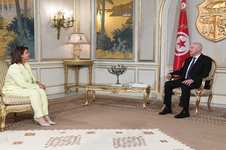 وزيرة خارجية ليبيا تُثمن اللقاء الذي جمعها بقيس سعيد