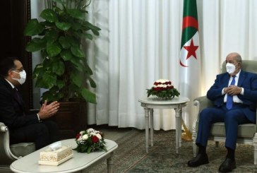 الرئيس الجزائري يستقبل رئيس الوزراء المصري