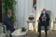 الرئيس الجزائري يستقبل الأمين العام لاتحاد الشغل
