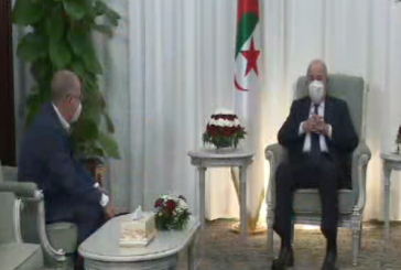 الرئيس الجزائري يستقبل الأمين العام لاتحاد الشغل