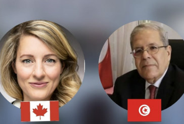 الجرندي يؤكد لوزيرة الخارجية الكندية أن لا تراجع عن الديمقراطية بتونس