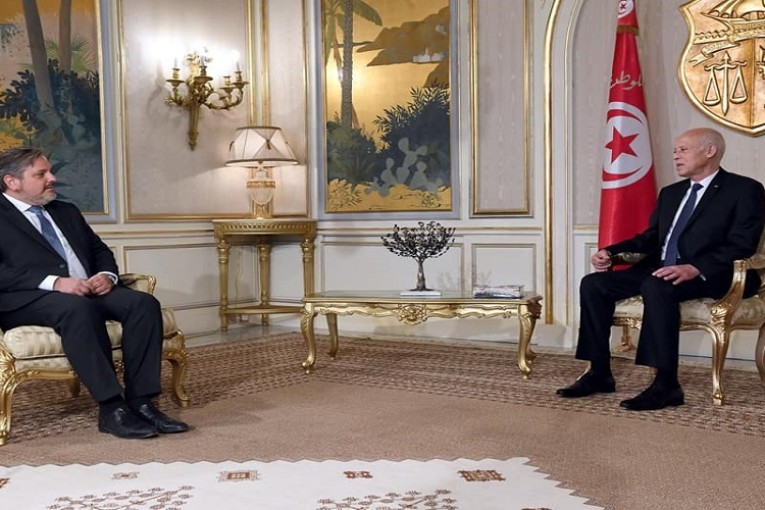 رئيس الجمهورية يستقبل السفير البلجيكي بمناسبة إنتهاء مهامه في تونس