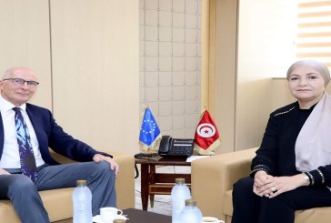 تطوير المنظومة القضائية والسجنية محور لقاء بين وزيرة العدل وسفير الاتحاد الأوروبي بتونس