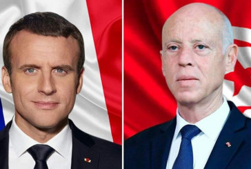 سعيّد وماكرون يتباحثان هاتفيا التعاون بين البلدين والأوضاع المستجدة