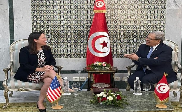 ‘المراحل القادمة للمسار التصحيحي للديمقراطية بتونس’ في لقاء الجرندي والقائمة بالأعمال بالنيابة للسفارة الأمريكية
