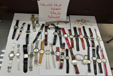 أريانة: القبض على رجل وإمرأة من أجل سرقة ساعات يدوية ومصوغ تتجاوز قيمته الـ100 ألف دينار