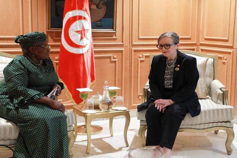 بودن تؤكد توجه تونس نحو مضاعفة إنتاج الحبوب خلال لقائها المديرة العامة لمنظمة التجارة العالمية