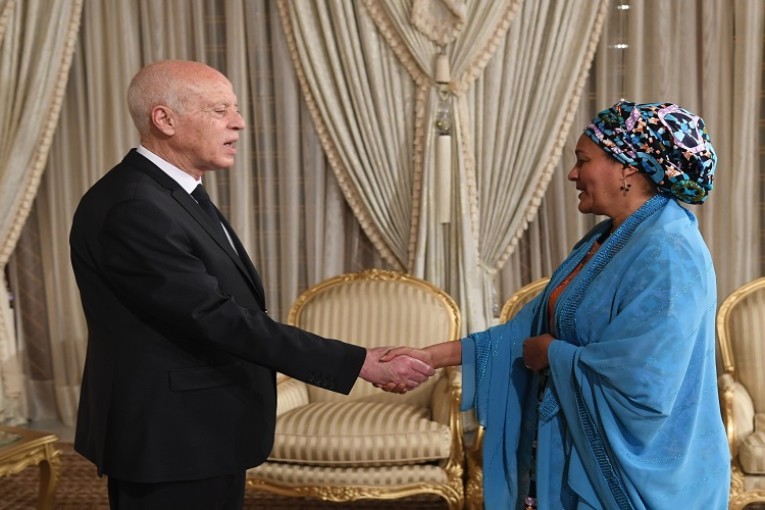 سعيد يلتقي نائبة الأمين العام لمنظمة الأمم المتحدة ومدير برنامج الأمم المتحدة الإنمائي