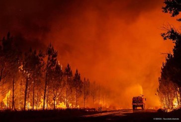 اندلاع حريق ضخم في بوردو الفرنسية