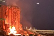 انهيار أجزاء جديدة من صوامع مرفأ بيروت