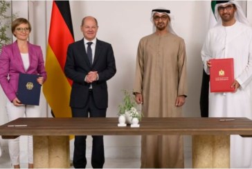 الإمارات وألمانيا توقعان اتفاقية استراتيجية بشأن أمن الطاقة