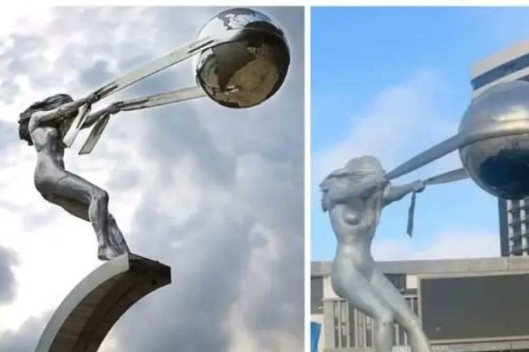 جدل “السرقة الفنية” يتجدد في مصر.. ظهور تمثال “قوة الطبيعة” في العلمين