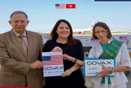 تونس تتسلم 100620 جرعة من اللقاحات المضادة لكورونا ممنوحة من الولايات المتحدة