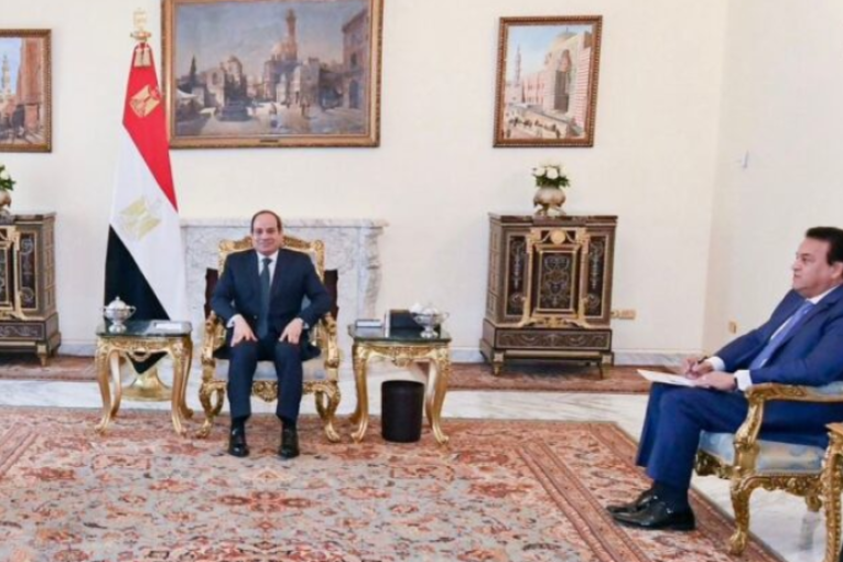 السيسي يؤكد حرص مصر على تطوير التعاون مع منظمة الصحة العالمية