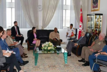 جلسة عمل بين وزير الدفاع وآمر القيادة العسكرية الأمريكية لإفريقيا