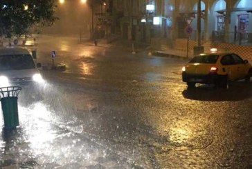 الليلة: أمطار غزيرة بالشمال والحرارة تنخفض إلى 13 درجة