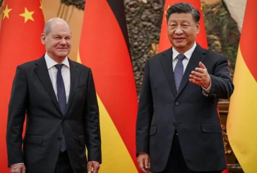 المستشار الألماني في بكين: الزيارة الاولى لزعيم أوروبي منذ جائحة كوفيد