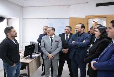 وزير تكنولوجيات الاتصال يؤدي زيارة الى مركز العمل عن بعد بولاية القيروان