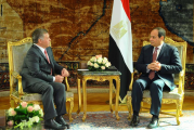 القضية الفلسطينية تتصدر مباحثات بين السيسي والعاهل الأردني