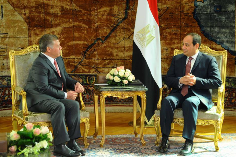 القضية الفلسطينية تتصدر مباحثات بين السيسي والعاهل الأردني