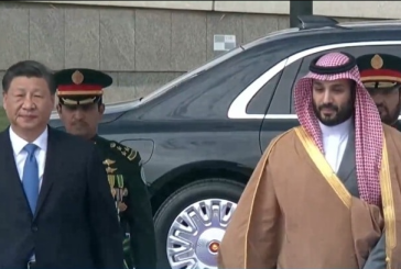 محمد بن سلمان يستقبل الرئيس الصيني في الديوان الملكي