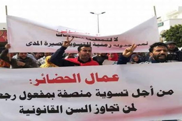 عمال الحضائر دون سن الـ45 يدخلون يحتجون بداية من هذا التاريخ…