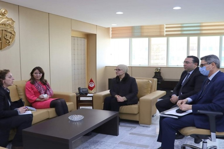 وزيرة العدل تستقبل رئيسة المكتب الإقليمي لمجلس أوروبا بتونس والأمينة العامة للجنة الأوروبية لفعالية العدالة